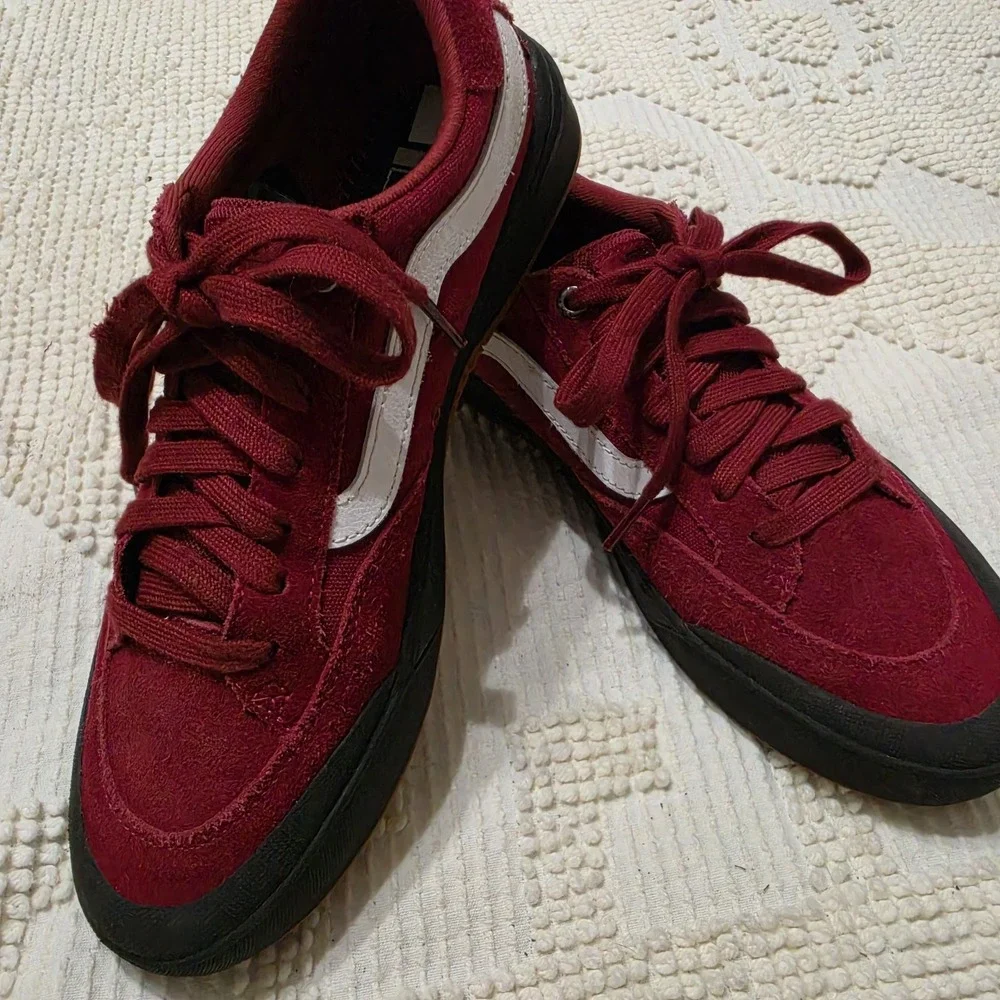 Vans‎ Berle Pro Skate Shoes Red And Black Mens 7